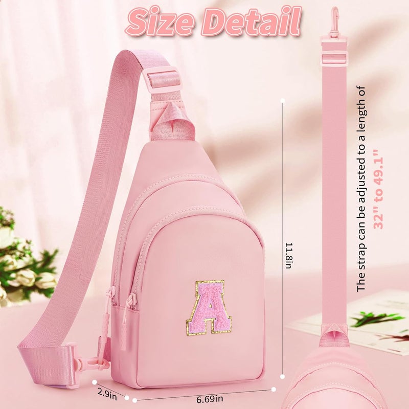 Fystdtote Birthday Gift for 5 6 7 8 9 10 11 12 13 14 15 16 Year Old Girls Fanny Pack Crossbody Bags for Women,Cute Trendy Stuff - Peach,A - Image 5